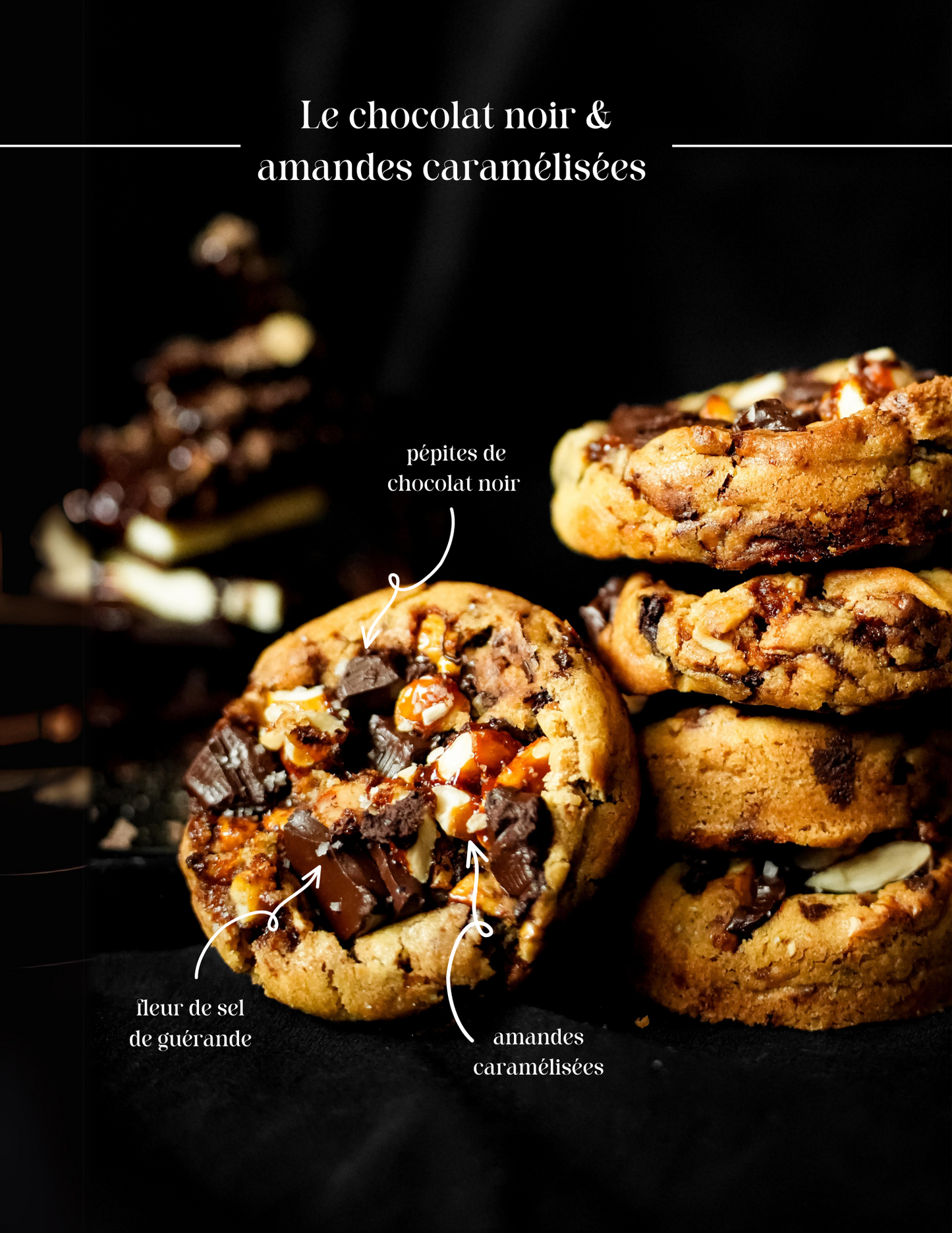 Le chocolat noir & amandes caramélisées